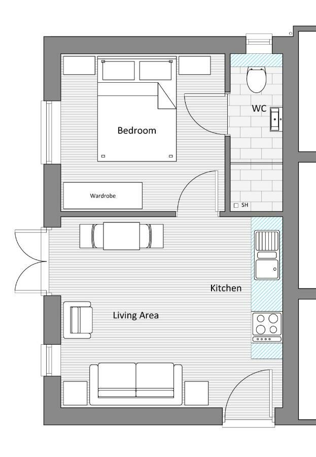 Beautiful Modern Apartment In 바스 외부 사진